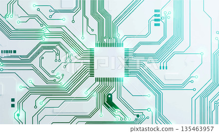 A close-up of the AI infrastructure on a computer 135463957