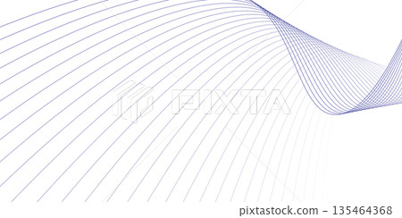 Elegant blue flowing lines on white background representing motion, energy, and clean modern design Elegant blue flowing lines on white background representing motion, energy, and clean modern design 135464368