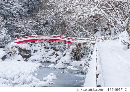 Yumori Valley (Winter): Momiji Bridge Yumori Valley (Winter): Momiji Bridge 135464742