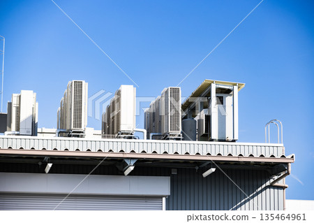 Factory equipment: Air conditioner outdoor units 135464961