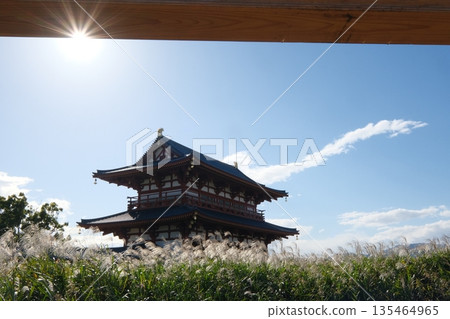 荻野原與平城宮朱雀門 荻野原與平城宮朱雀門 135464965