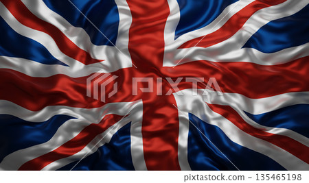 United kingdom or england flag texture background 3D render 135465198