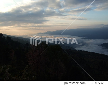 Sea of clouds during trekking in 2007 Sea of clouds during trekking in 2007 135465379