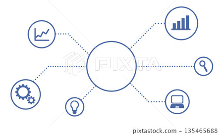 放置在影像上可以營造出IT感覺的材料 135465688