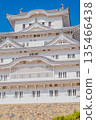 Himeji castle in the blue sky 135466438