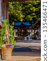 New Year's scenery with Kadomatsu and shrine 135466471
