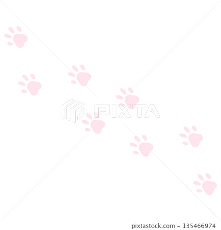 Cute pale pink footprints Cute pale pink footprints 135466974