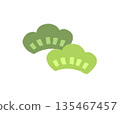 Pine pattern illustration 135467457