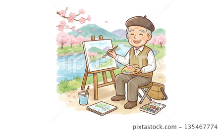 用水彩畫風景 用水彩畫風景 135467774