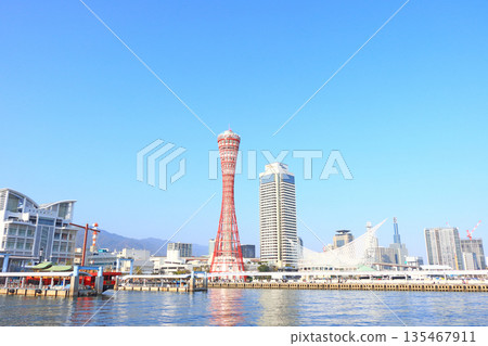 兵庫縣神戶市神戶港塔風景 兵庫縣神戶市神戶港塔風景 135467911
