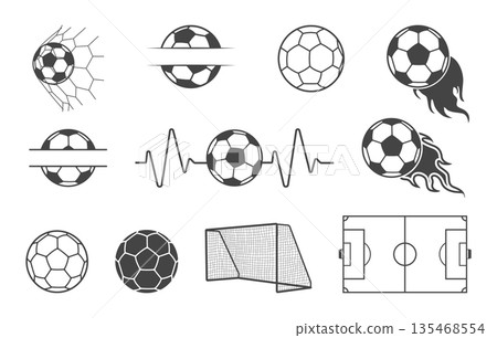 Soccer svg bundle, Soccer sports bundle, Soccer silhouettes bundle, Soccer ball icon, Soccer logo, monogram vector, Sports equipment's silhouettes, Soccer bundle, Football bundle. 135468554