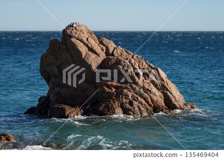 Rocks on a Cannes beach 135469404