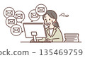 一位被大量電子郵件困擾的女士 135469759