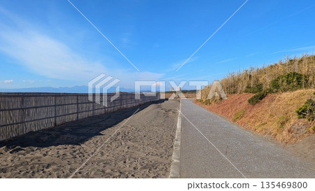 A road along the Shonan coast 135469800