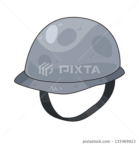 illustration of protective helmet 135469923