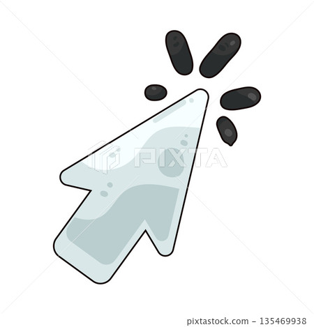 illustration of arrow cursor illustration of arrow cursor 135469938