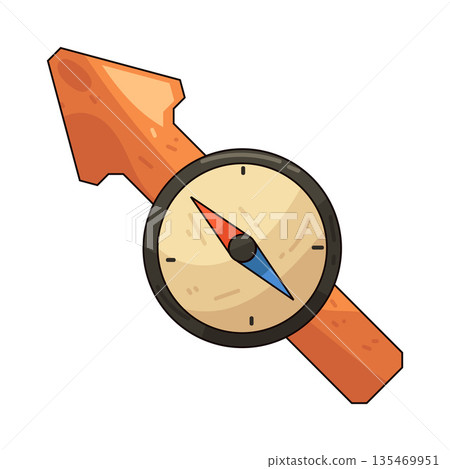 illustration of arrow NW illustration of arrow NW 135469951