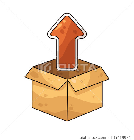 illustration of arrow upload illustration of arrow upload 135469985