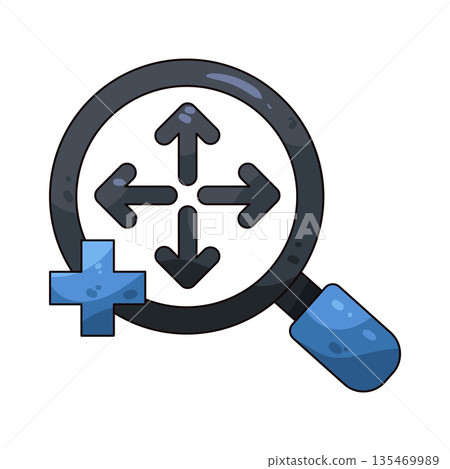 illustration of arrow zoom in illustration of arrow zoom in 135469989