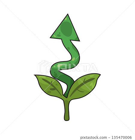 illustration of arrow growth illustration of arrow growth 135470006