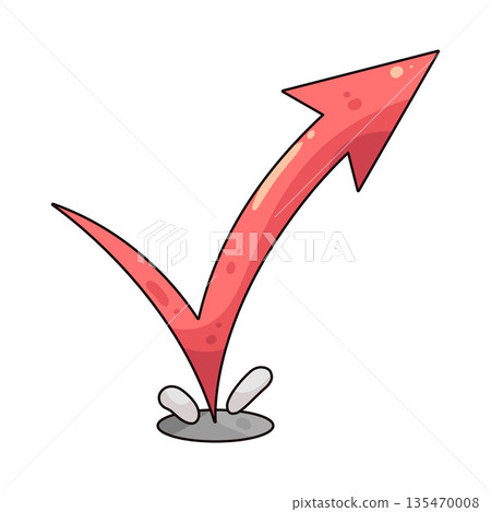 illustration of arrow bounce 135470008