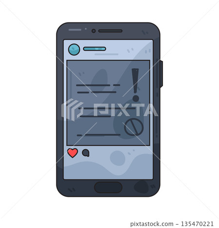 illustration of protest social media post  135470221