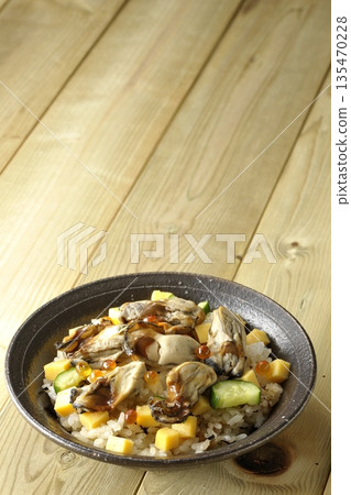 Oyster chirashi sushi Oyster chirashi sushi 135470228