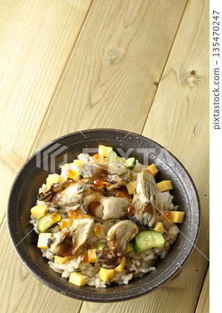 Oyster chirashi sushi 135470247