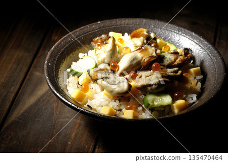 Oyster chirashi sushi Oyster chirashi sushi 135470464