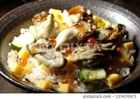 Oyster chirashi sushi Oyster chirashi sushi 135470471