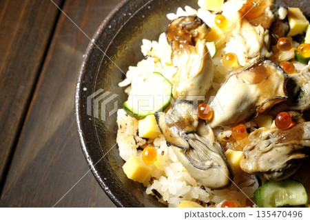 Oyster chirashi sushi Oyster chirashi sushi 135470496