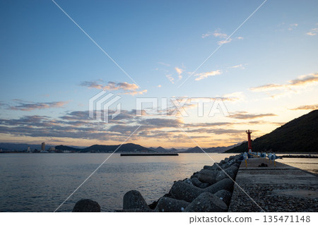 Magic Hour on Megijima Island, Takamatsu City, Kagawa Prefecture 135471148