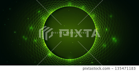 Abstract green speed curve lines grid on dark green background. Abstract green speed curve lines grid on dark green background. 135471183