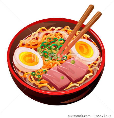 ramen noodles soup japan traditional food ramen noodles soup japan traditional food 135471607