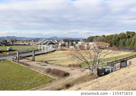 冬季的加古大池正門（兵庫縣伊波町） 135471653