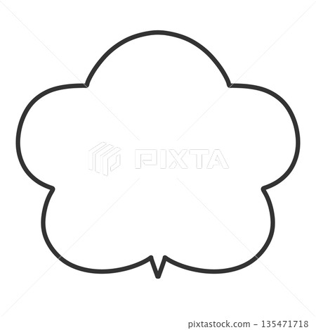 Simple hand-drawn speech bubble illustrations that can be used for titles and descriptions Simple hand-drawn speech bubble illustrations that can be used for titles and descriptions 135471718