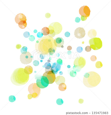 Watercolor background material circle 135471983