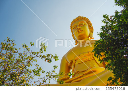 asia travel with large buddhist and beautiful temple with river at Bangkok Thailand in summer season asia travel with large buddhist and beautiful temple with river at Bangkok Thailand in summer season 135472016