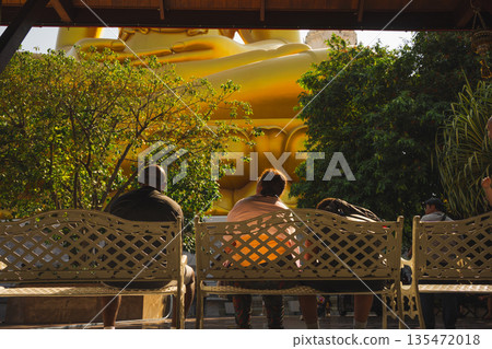 asia travel with people travel and take picture with large buddhist and beautiful temple with river at Bangkok Thailand in summer season asia travel with people travel and take picture with large buddhist and beautiful temple with river at Bangkok Thailand in summer season 135472018