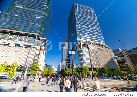 Osaka Prefecture: Cityscape of Umeda, the center of Osaka Osaka Prefecture: Cityscape of Umeda, the center of Osaka 135472482