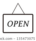 營業中標誌圖示：表示商店正在營業的標誌 135473075
