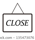 關門標誌圖示：表示商店已關閉的標誌 135473076