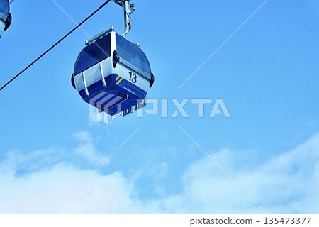 Blue sky and gondola 135473377