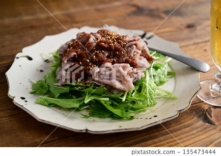 Plum Sauce Pork Shabu Salad Plum Sauce Pork Shabu Salad 135473444