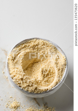 healthy plant based protein powder for vegan meal 135473620