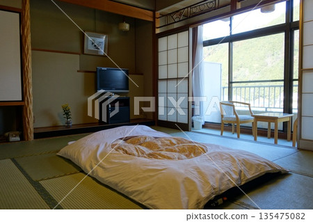Japanese style room at the hotel 135475082