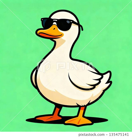戴著太陽眼鏡的鴨子 戴著太陽眼鏡的鴨子 135475141
