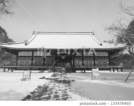 Snowy Ninnaji Temple 135476403