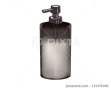 Refillable bottle with contents 135476496