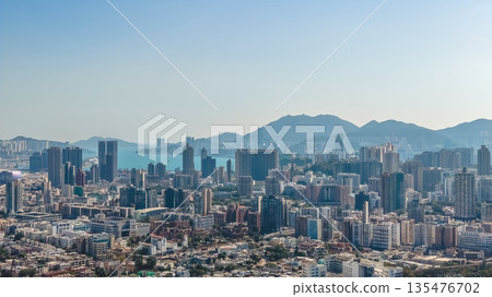 Jan 9 2026 Bustling Streets of Yau Tsim Mong District in Hong Kong 135476702